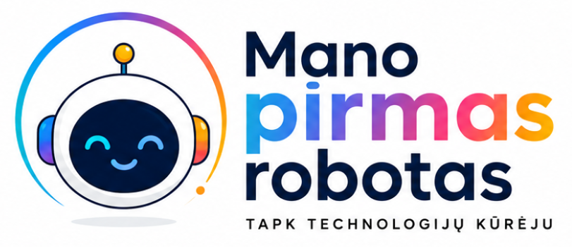 Mano pirmas robotas – logotipas